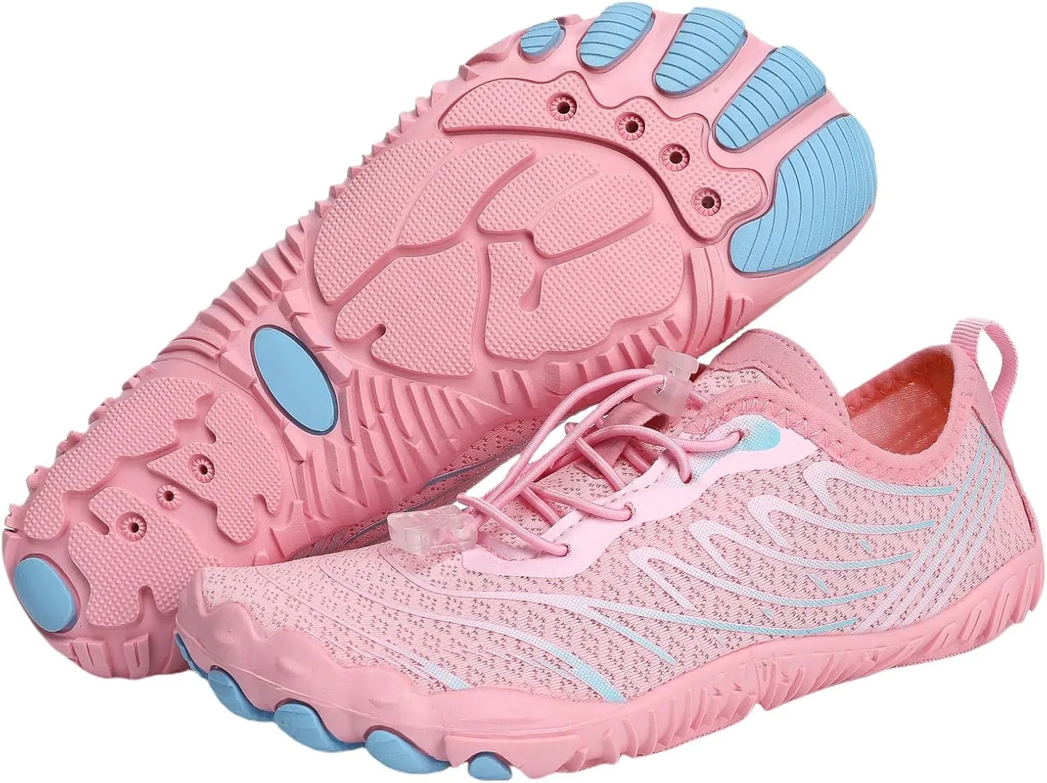 2025 Water Shoes Mens Womens Wide Toe Barefoot Shoes Breathable & Non-Slip Athletic Footwear Beach Swim Quick-Dry Aqua Socks Pool Shoes for Hiking Diving Walking