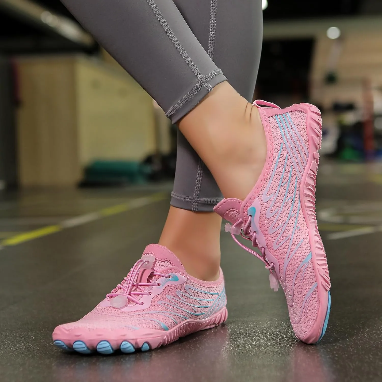 2025 Water Shoes Mens Womens Wide Toe Barefoot Shoes Breathable & Non-Slip Athletic Footwear Beach Swim Quick-Dry Aqua Socks Pool Shoes for Hiking Diving Walking