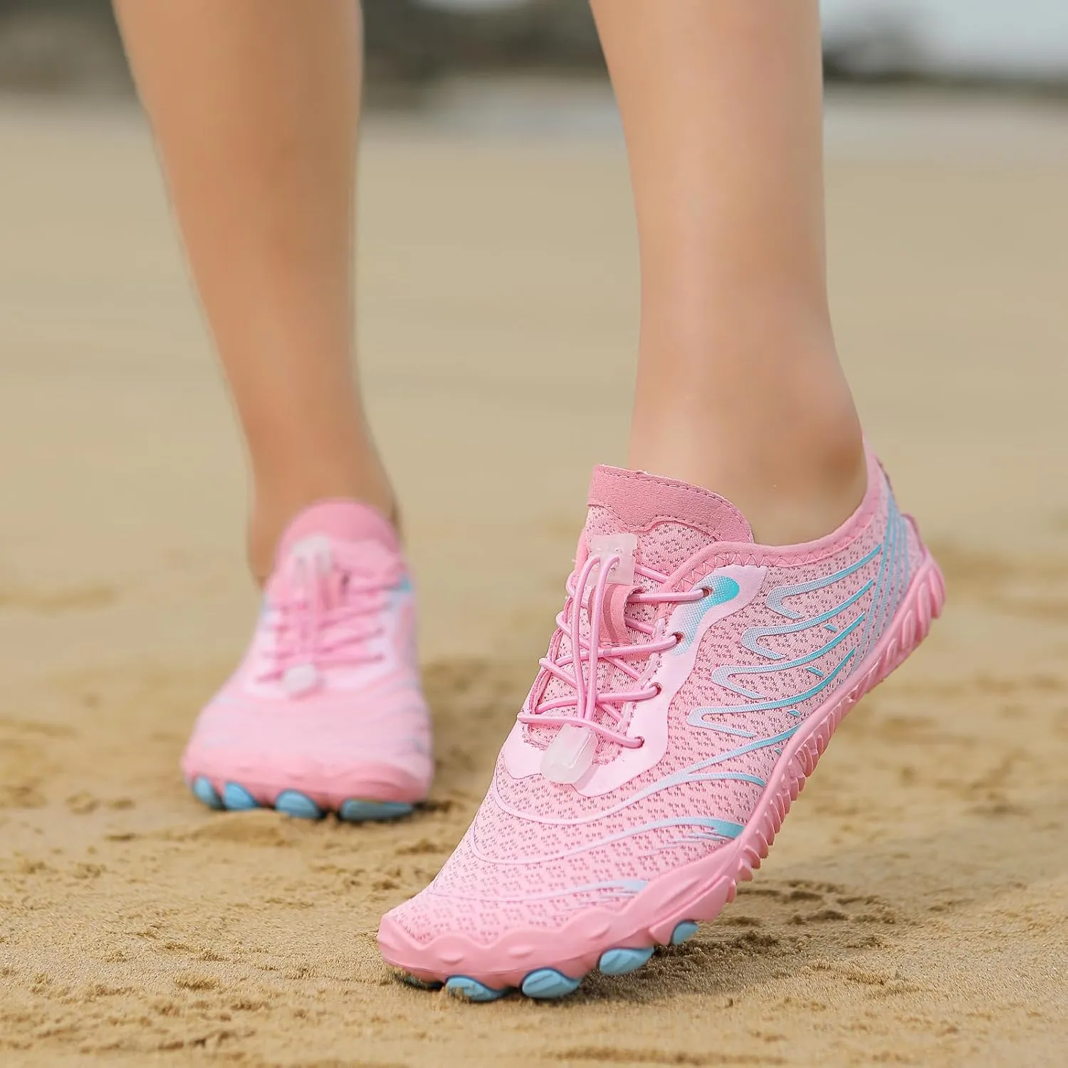 2025 Water Shoes Mens Womens Wide Toe Barefoot Shoes Breathable & Non-Slip Athletic Footwear Beach Swim Quick-Dry Aqua Socks Pool Shoes for Hiking Diving Walking