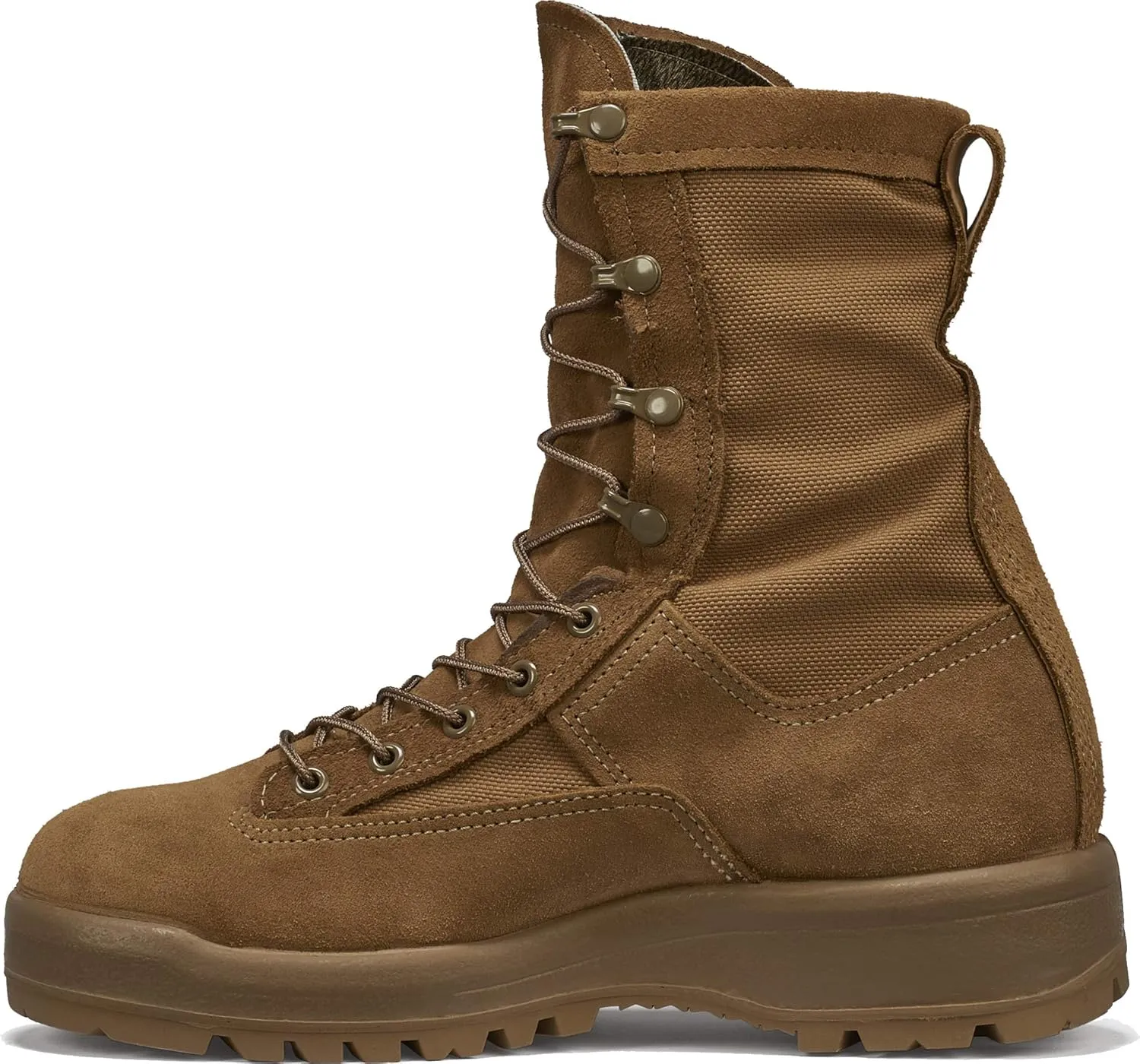 Belleville C790 ST 8 Waterproof Steel Toe Flight and Combat Boots for Men - AR 670-1/AFI 36-2903 Army/USAF Flight Approved Coyote Brown with Vibram Outsole; Berry Compliant