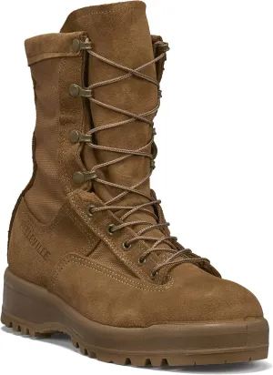 Belleville C790 ST 8 Waterproof Steel Toe Flight and Combat Boots for Men - AR 670-1/AFI 36-2903 Army/USAF Flight Approved Coyote Brown with Vibram Outsole; Berry Compliant