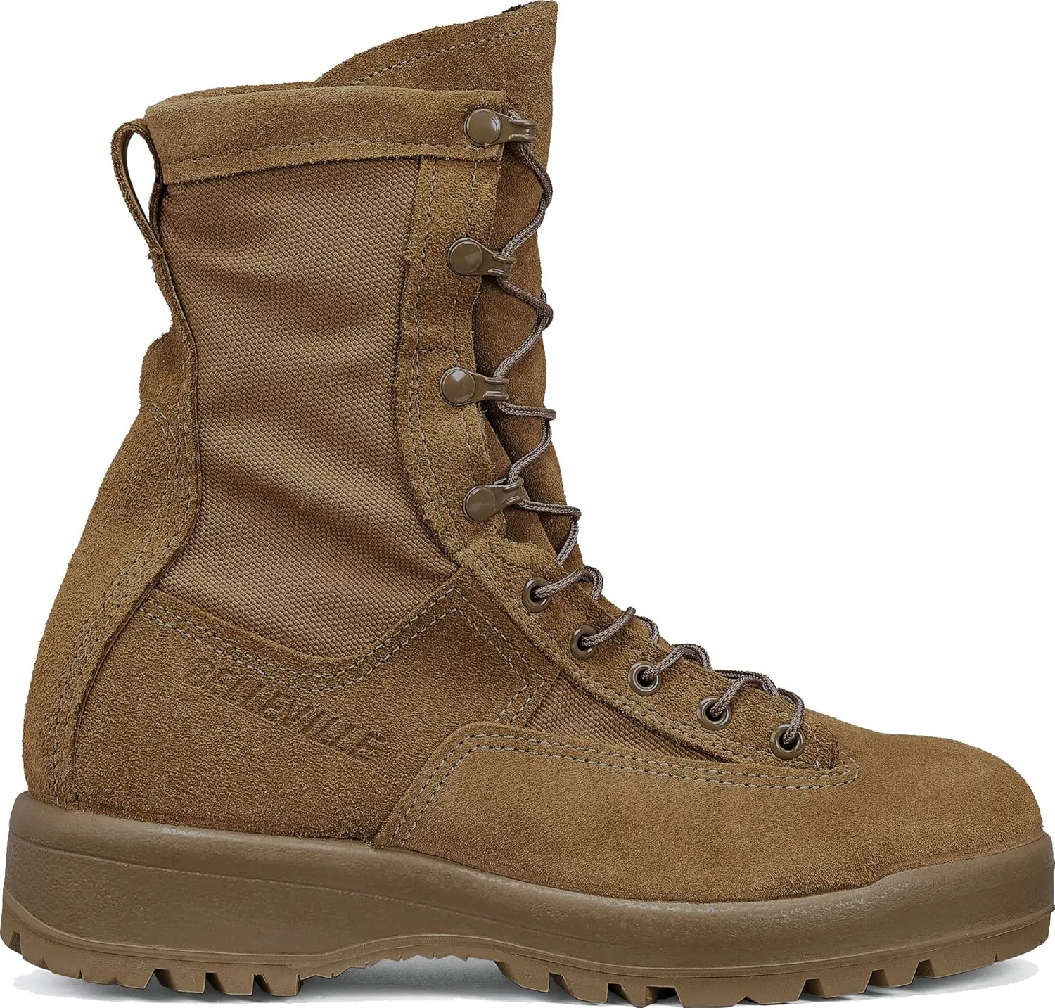 Belleville C790 ST 8 Waterproof Steel Toe Flight and Combat Boots for Men - AR 670-1/AFI 36-2903 Army/USAF Flight Approved Coyote Brown with Vibram Outsole; Berry Compliant