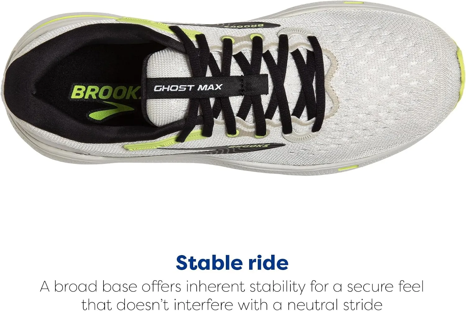 Brooks Mens Ghost Max Cushion Neutral Running & Walking Shoe