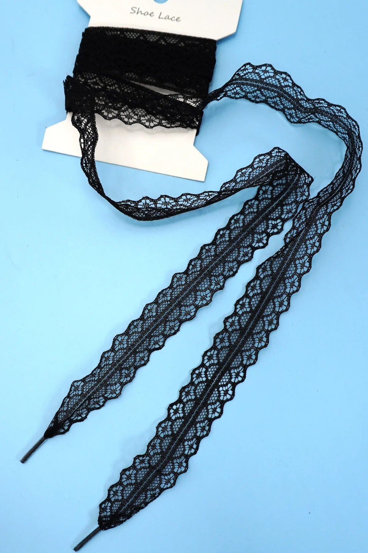 CHANTILLY LACE RIBBON BOW PAIR SHOE LACES | 40SD111