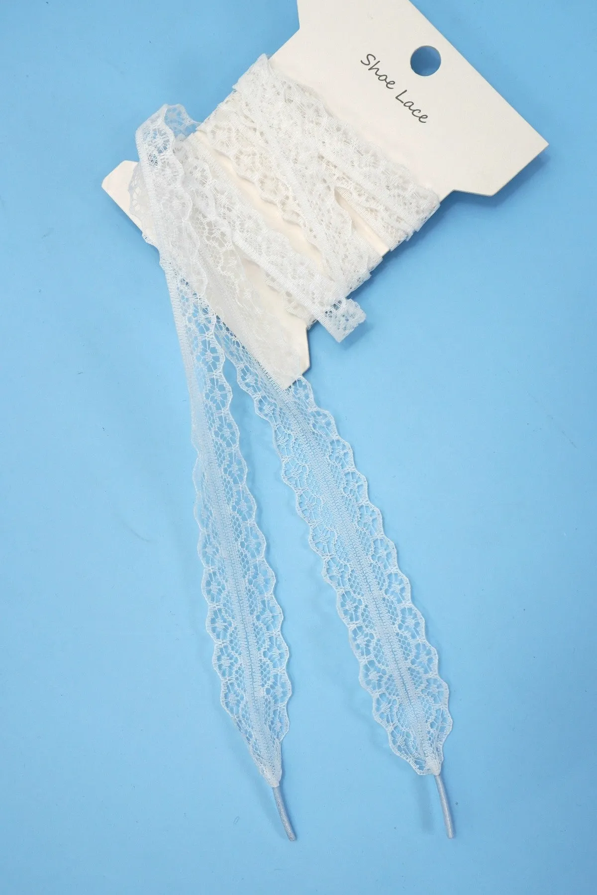 CHANTILLY LACE RIBBON BOW PAIR SHOE LACES | 40SD111