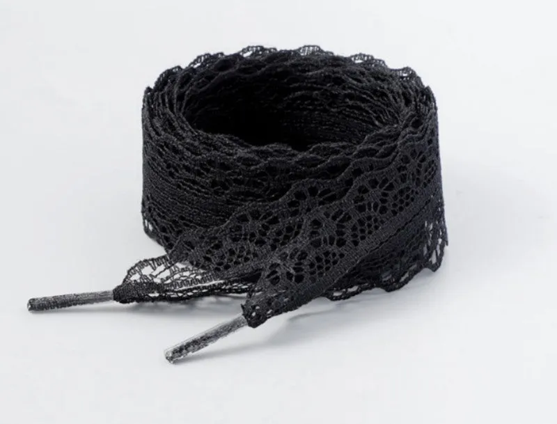 CHANTILLY LACE RIBBON BOW PAIR SHOE LACES | 40SD111