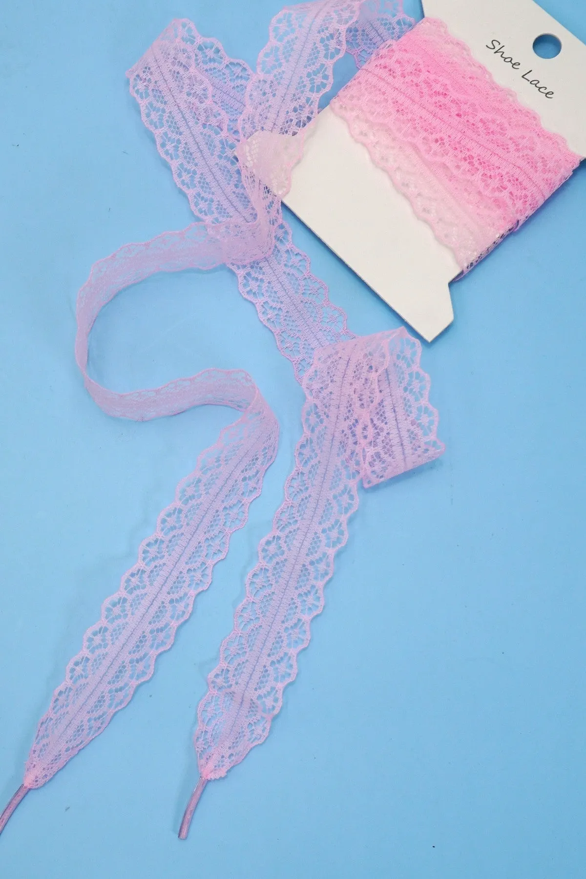 CHANTILLY LACE RIBBON BOW PAIR SHOE LACES | 40SD111