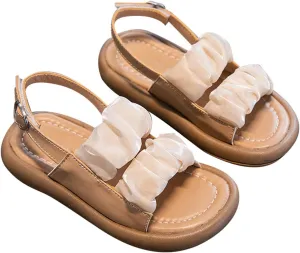 Children's Girls Sandals Summer Mesh Open Toe Princess Shoes With Dresses Daily Wear Girl Shoes Size 2