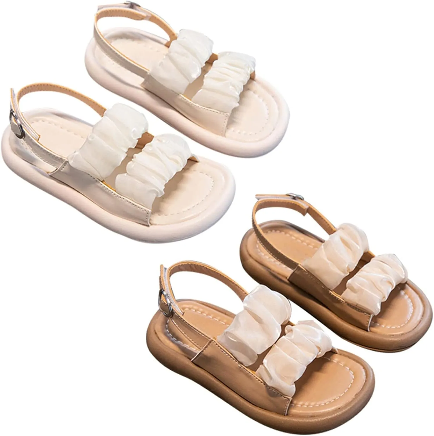 Children's Girls Sandals Summer Mesh Open Toe Princess Shoes With Dresses Daily Wear Girl Shoes Size 2
