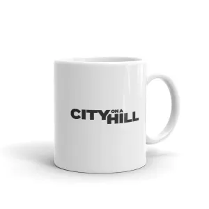 City on a Hill Logo White Mug