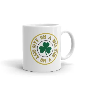 City on a Hill Shamrock White Mug