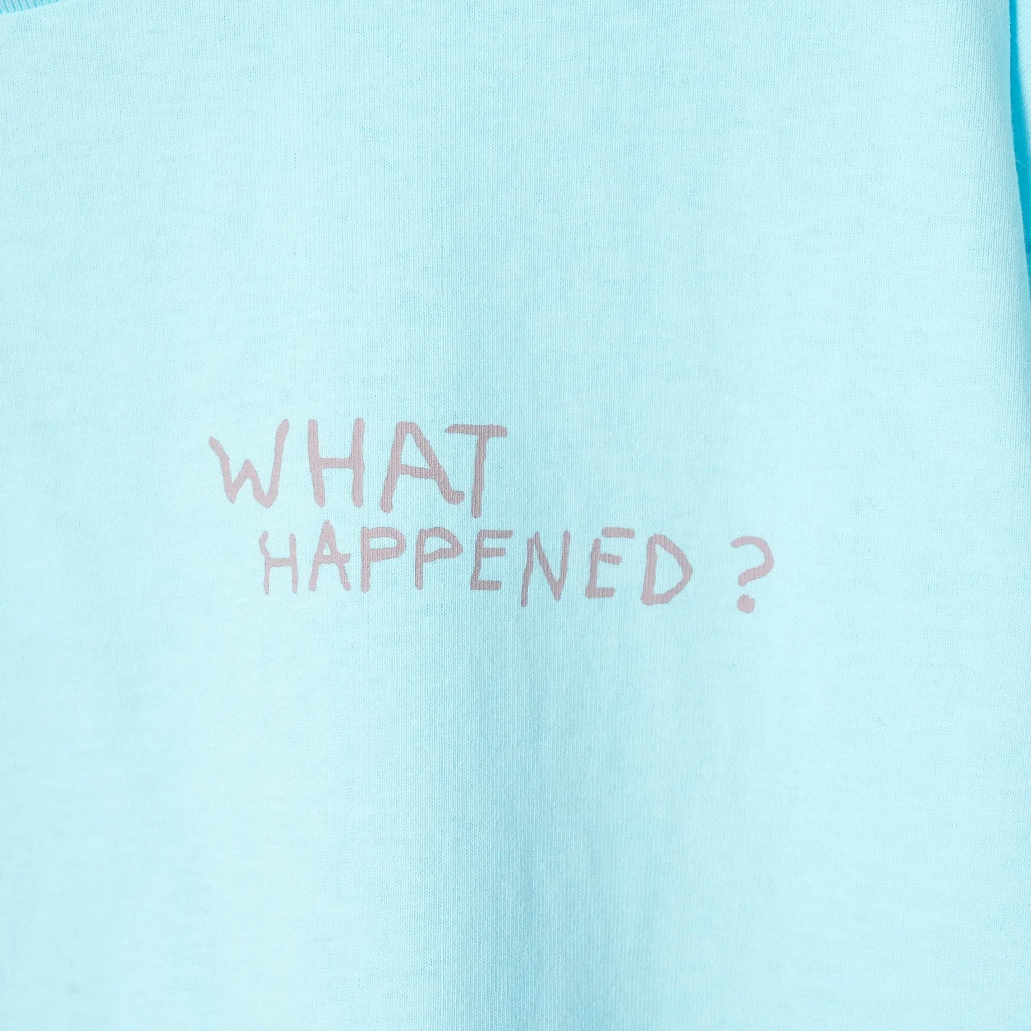 COTTON S/S T-SHIRT_WHAT HAPPEND? / BLUE