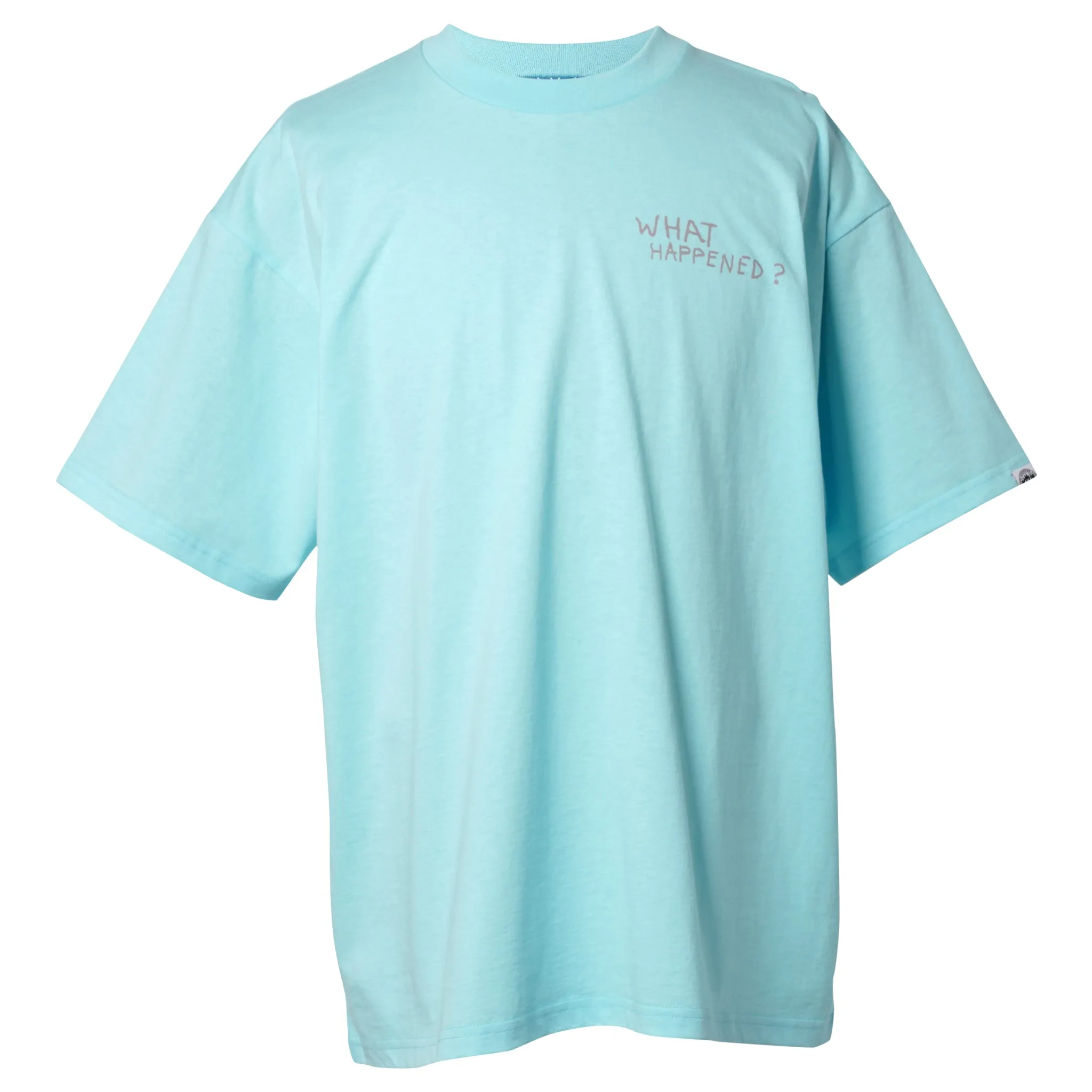 COTTON S/S T-SHIRT_WHAT HAPPEND? / BLUE