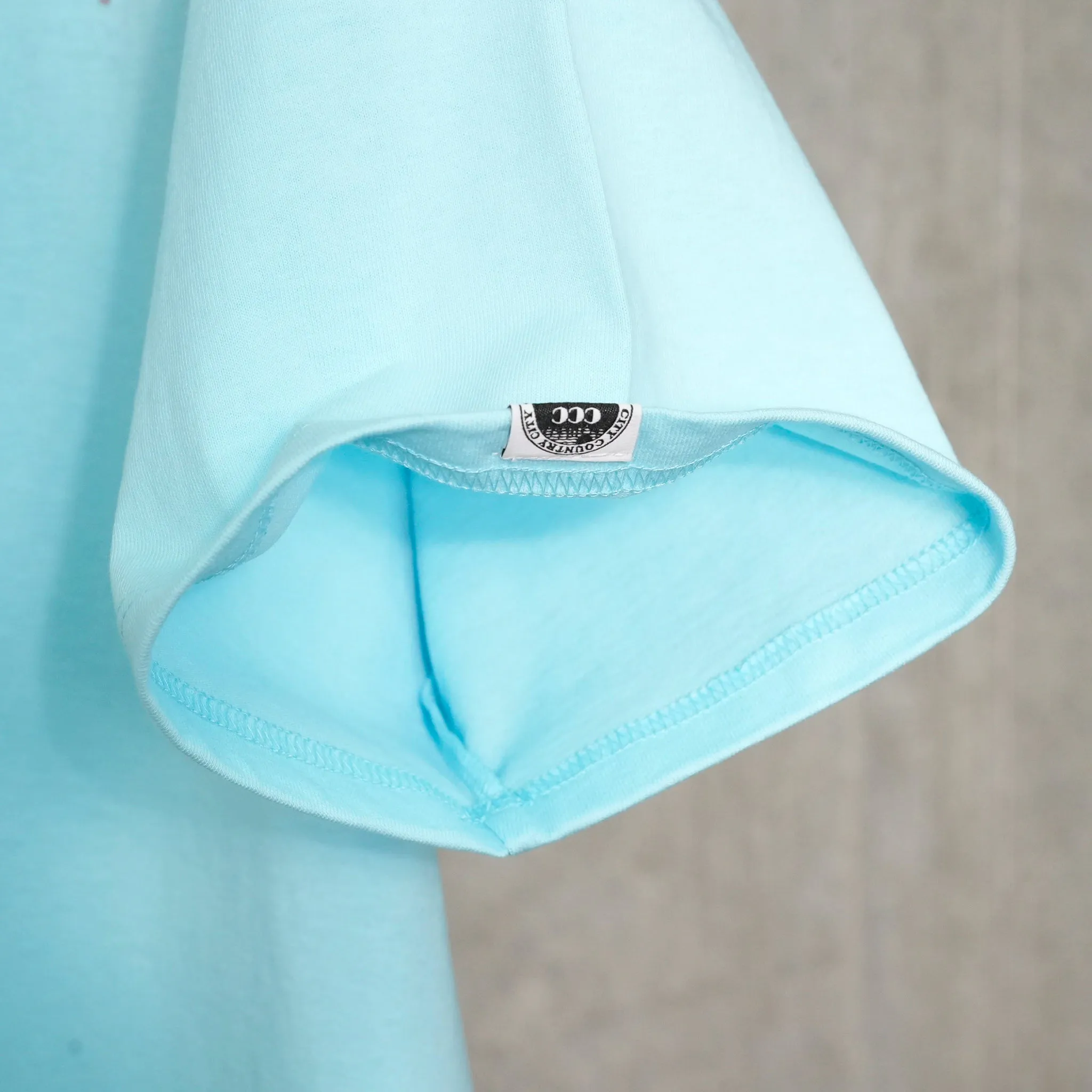 COTTON S/S T-SHIRT_WHAT HAPPEND? / BLUE