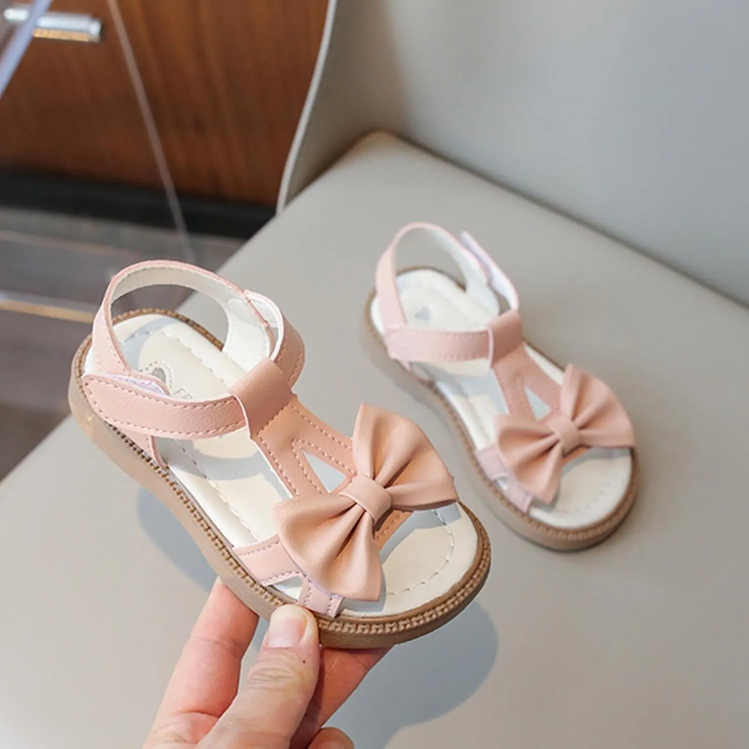 Cute Sandals Summer Open Toe Princess Girl Flats Sparkly Dress Shoes Toddler Little Kid Outdoor Sandal Footwear