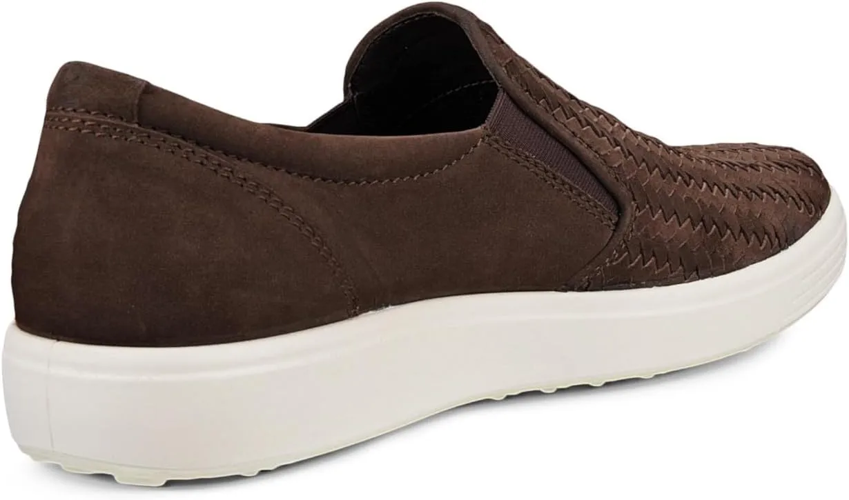 ECCO Womens Soft 7 Woven Slip On 2.0 Sneaker