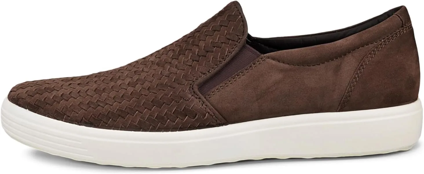 ECCO Womens Soft 7 Woven Slip On 2.0 Sneaker