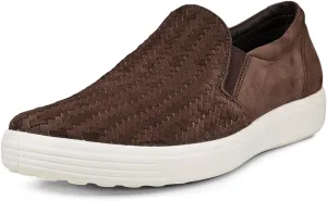 ECCO Womens Soft 7 Woven Slip On 2.0 Sneaker