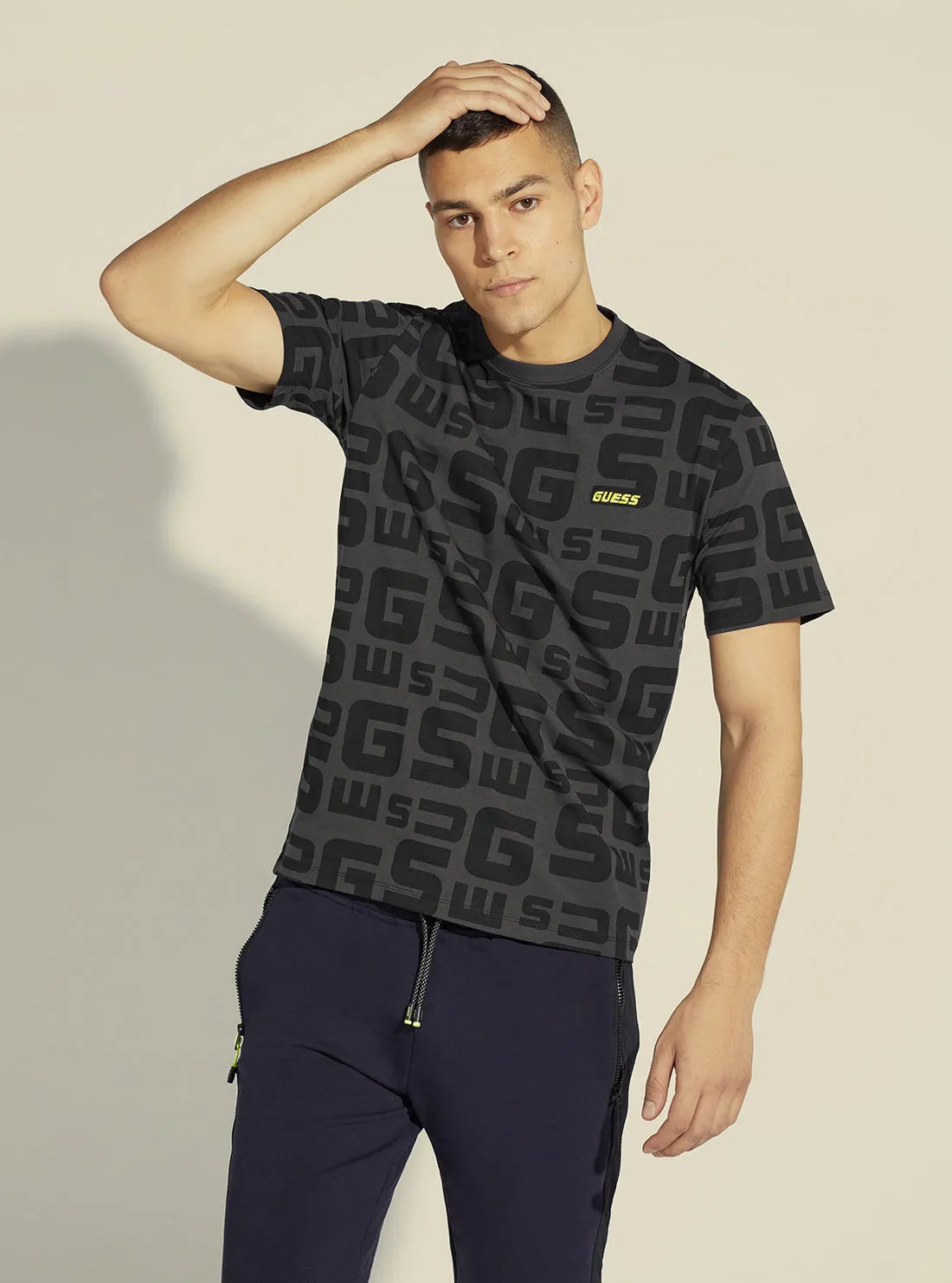 Eco Black Galen Logo Active T-Shirt