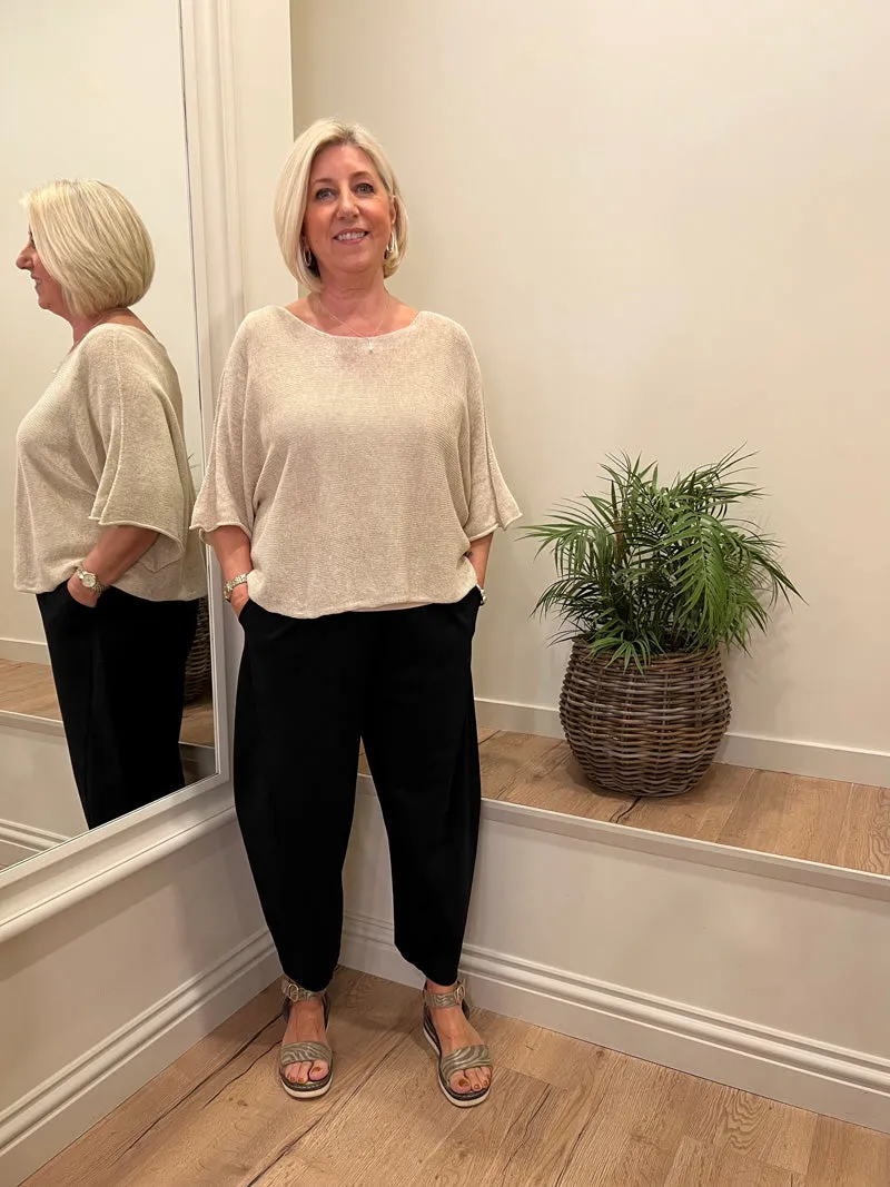 Emer Cocoon Trousers Black