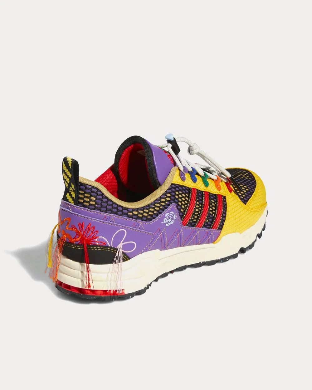 Equipment Support 93 Bold Gold / Red / Active Purple Low Top Sneakers