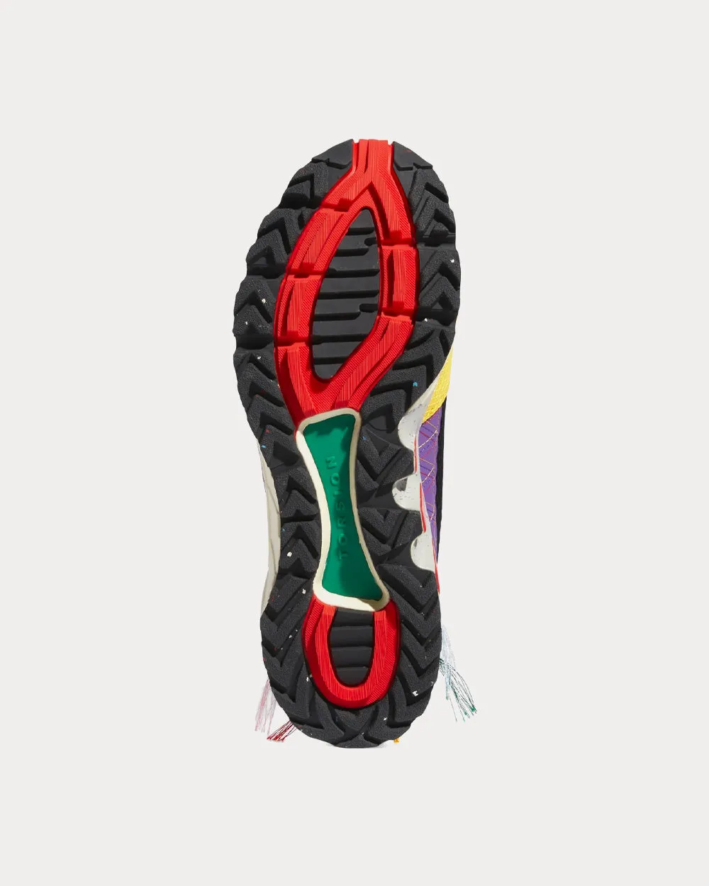 Equipment Support 93 Bold Gold / Red / Active Purple Low Top Sneakers