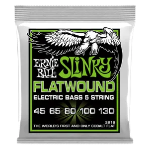 Ernie Ball Slinky Cobalt Flatwound Bass 5St 45-130