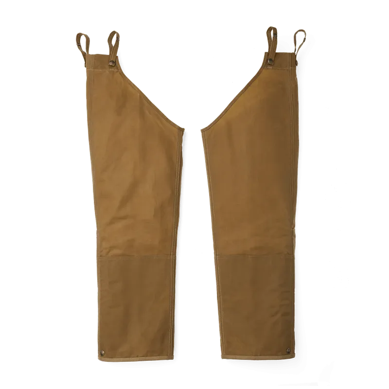 Filson Husky Double Tin Cloth Chaps with Zipper - Dark Tan