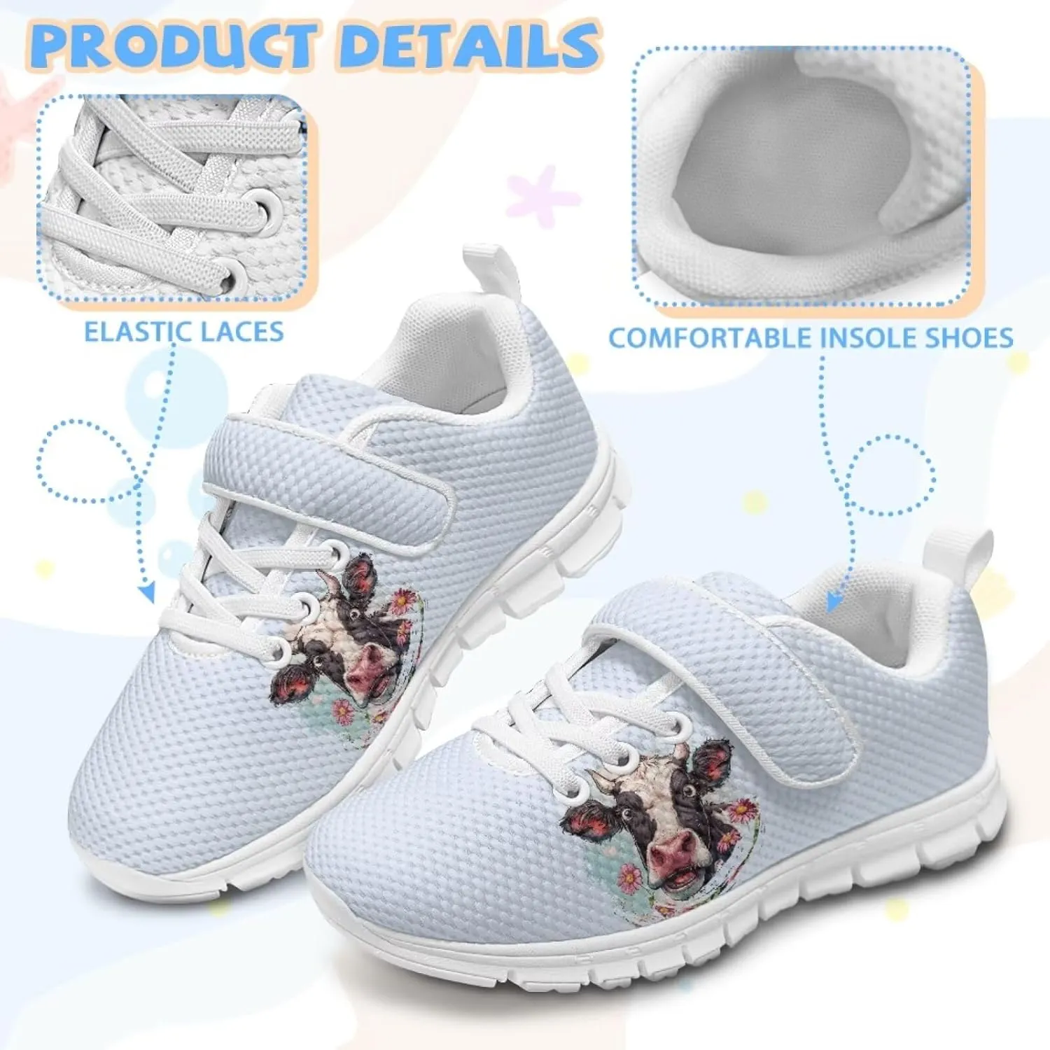 Forchrinse Frog Mushroom Tennis Shoes for Kids Boys Causal Comfort Running Walking Sneakers Mesh Sport Strap Athletic Shoes Lightweight for Toddlers