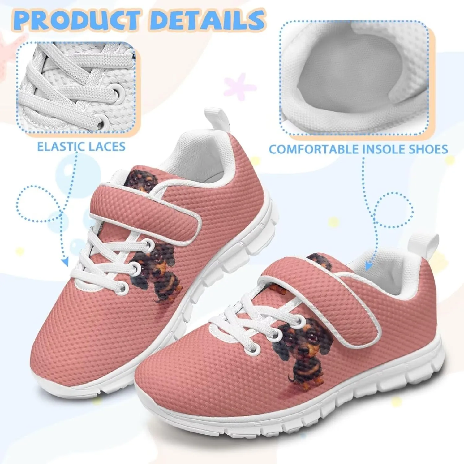 Forchrinse Frog Mushroom Tennis Shoes for Kids Boys Causal Comfort Running Walking Sneakers Mesh Sport Strap Athletic Shoes Lightweight for Toddlers
