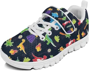 Forchrinse Tie Dye Sea Turtle Print Kids Hook&Loop Sneakers Boys Girls 3D Animal Print Tennis Running Sneakers Lightweight Fashion Sneakers for Toddlers