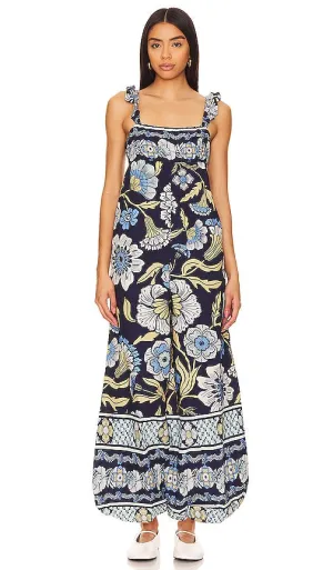 Free People Bali Albright Jumpsuit in Navy