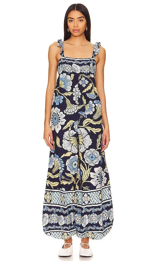 Free People Bali Albright Jumpsuit in Navy