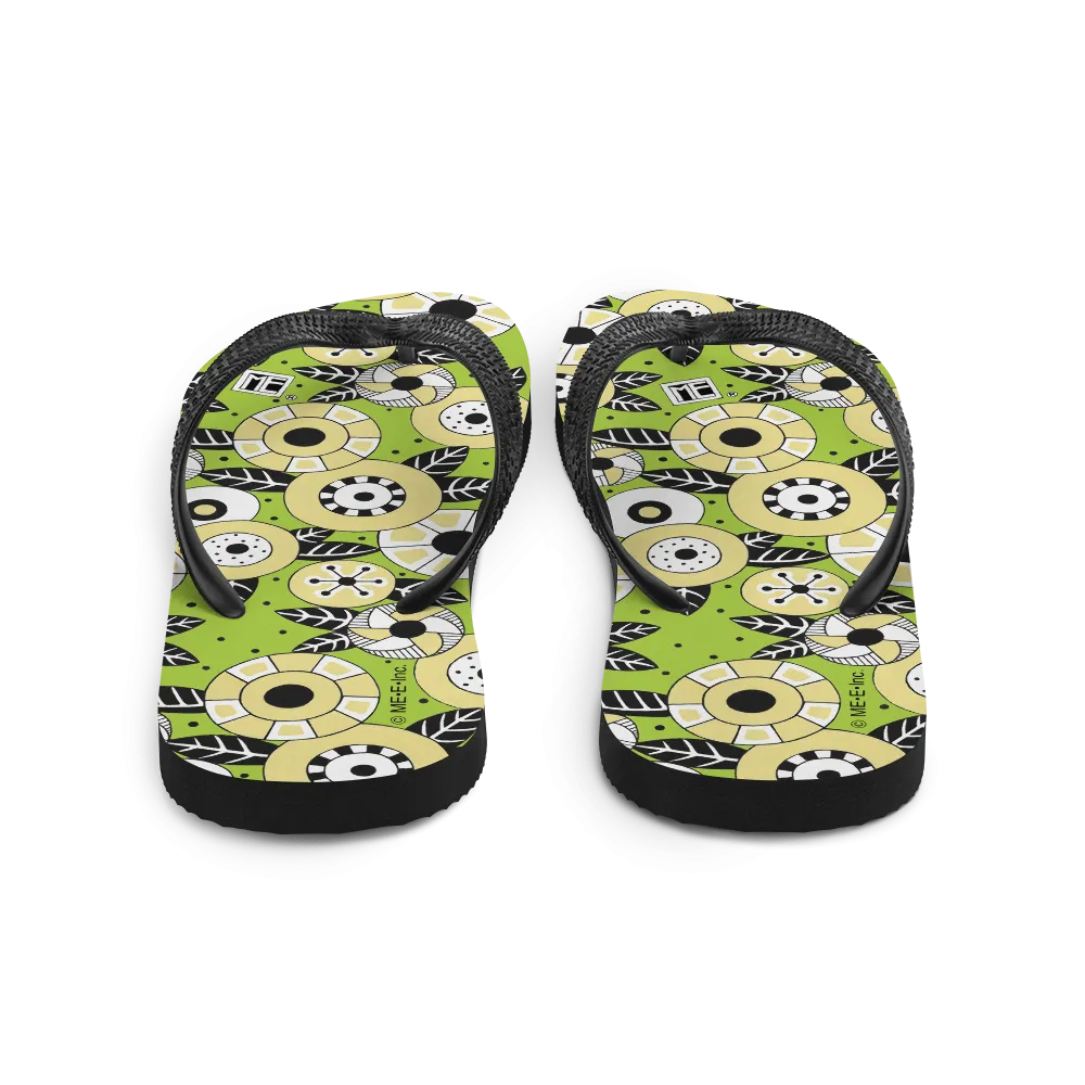 Funky Flowers Flip-Flops