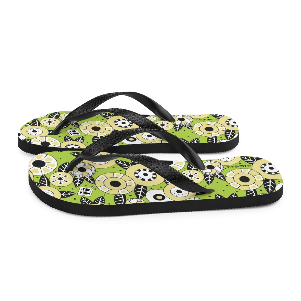 Funky Flowers Flip-Flops