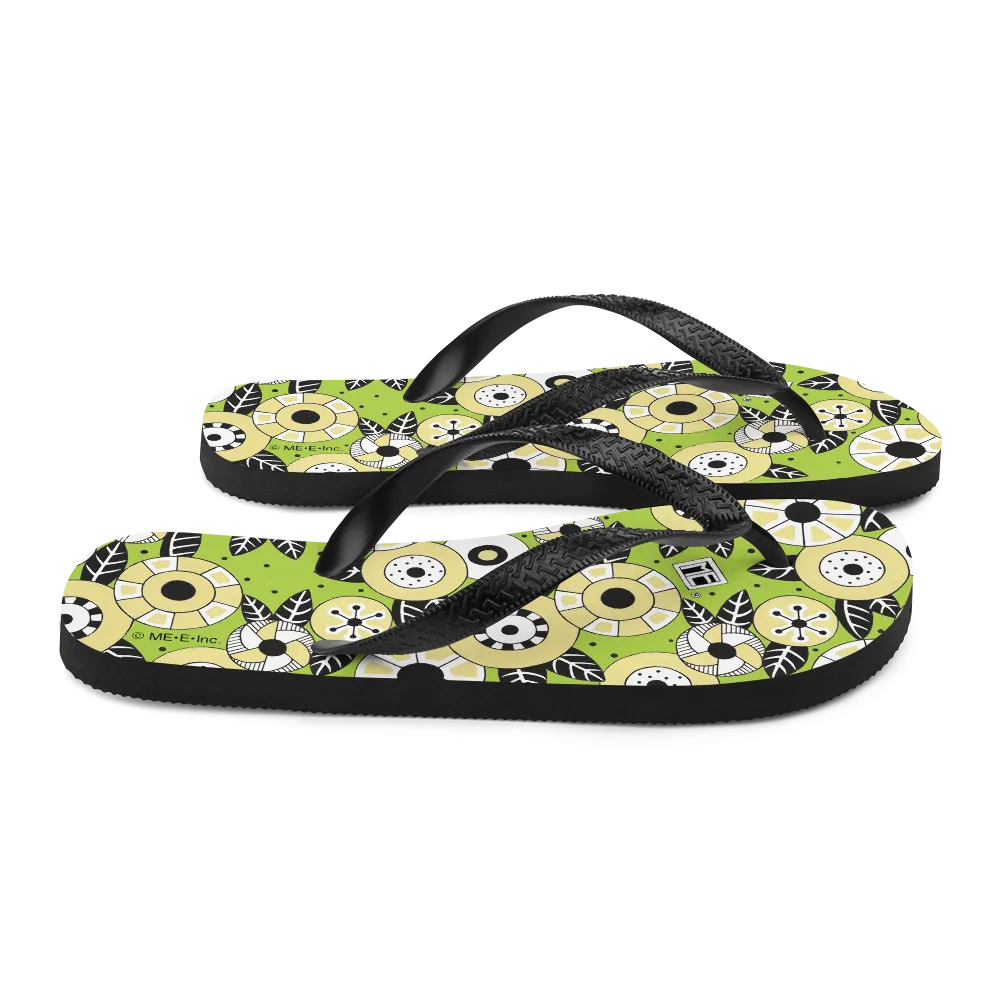 Funky Flowers Flip-Flops