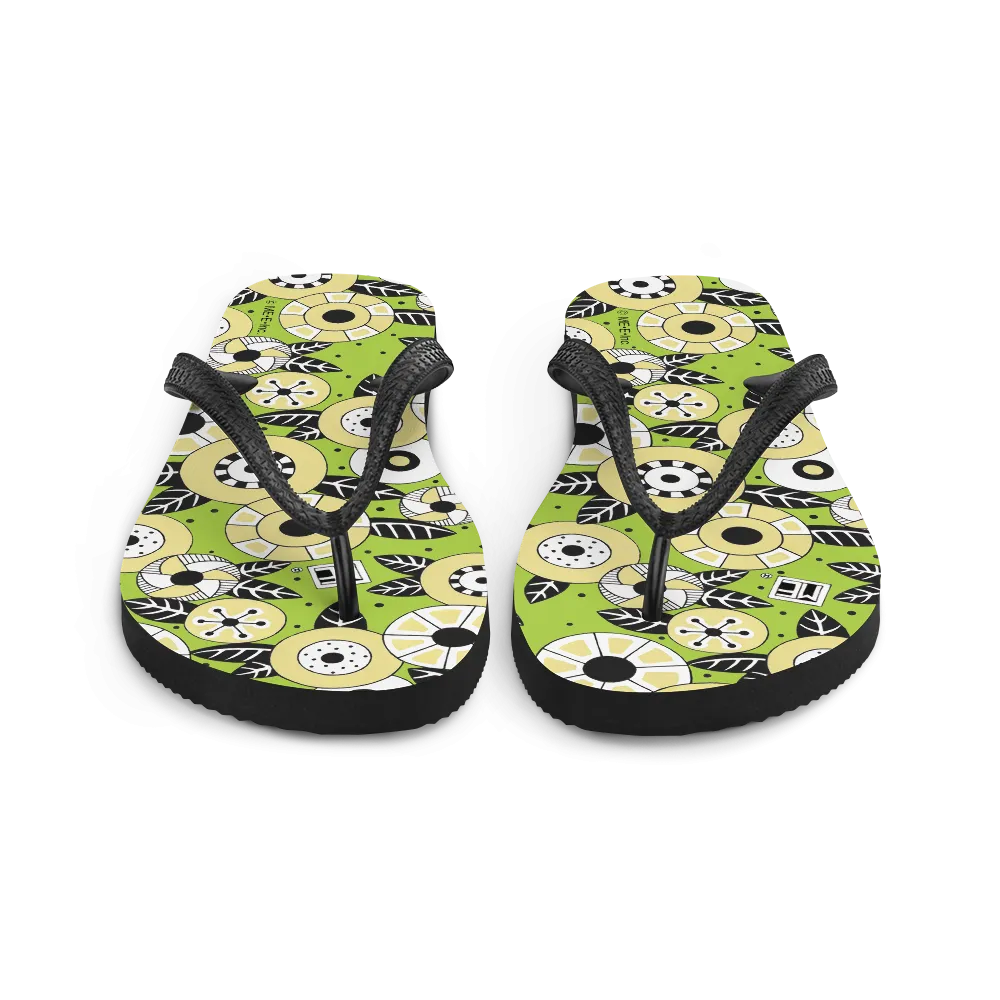 Funky Flowers Flip-Flops