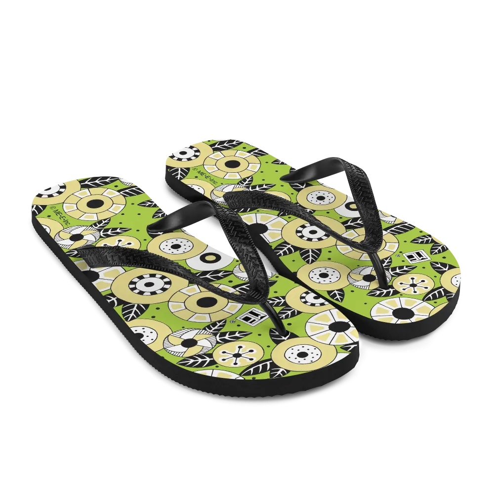 Funky Flowers Flip-Flops