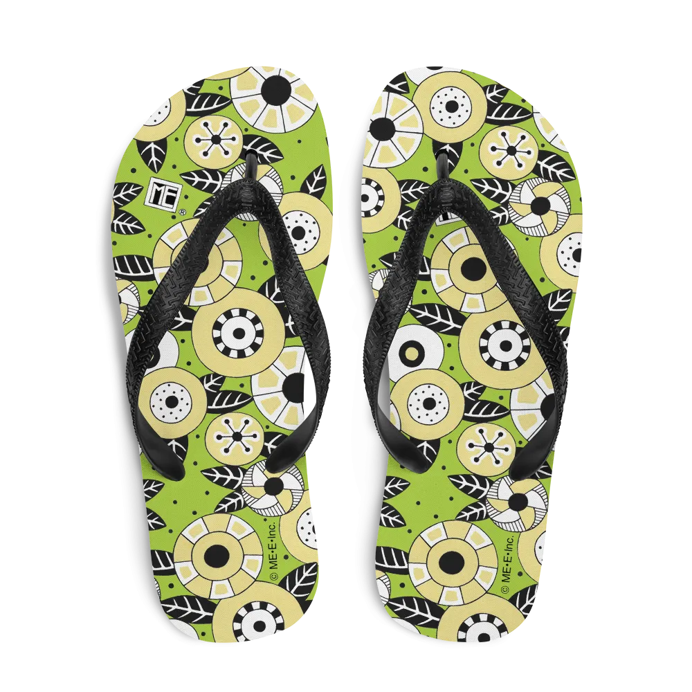 Funky Flowers Flip-Flops