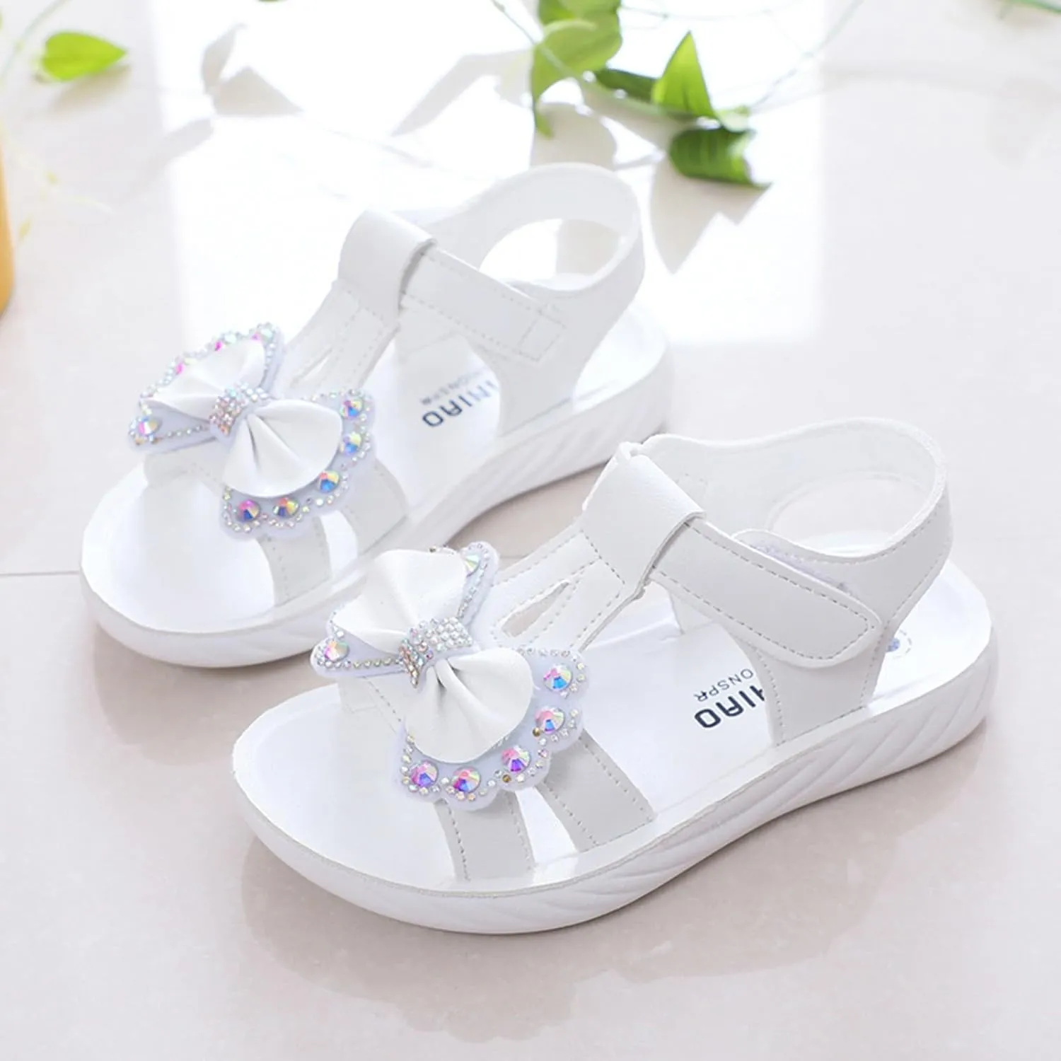 Girls Flat Sandals Girls Sandals Little Girl Soft Sole Children's Shoes Medium And Large Girl Baby Princess Shoes