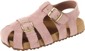 Girls Sandals Low Heel Children's Sandals For Girls For Boys Closed Toe Shoes Babies Hollow And Breathable Shoes