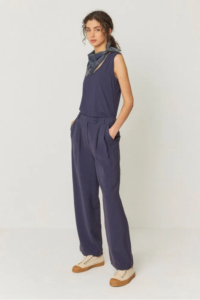 HAIDE Trouser navy violet | SKFK