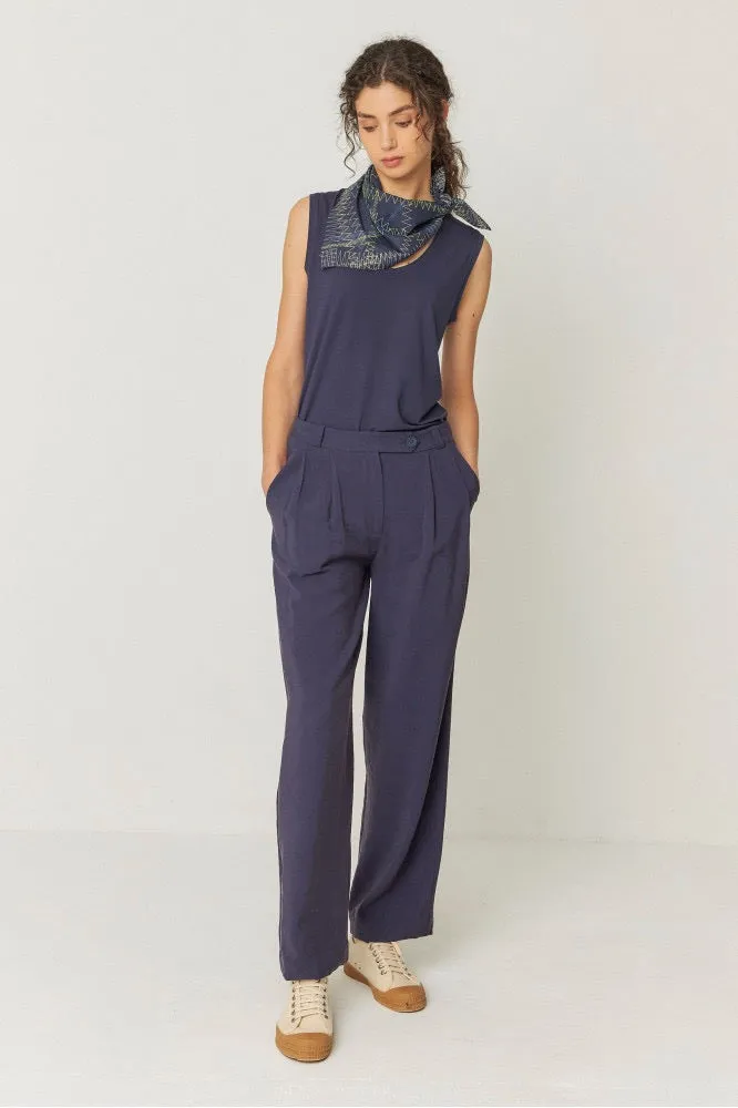 HAIDE Trouser navy violet | SKFK