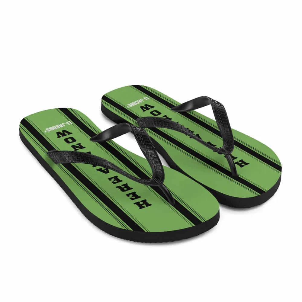 Here and Now Unisex Flip-Flops Sandals - Lime Green