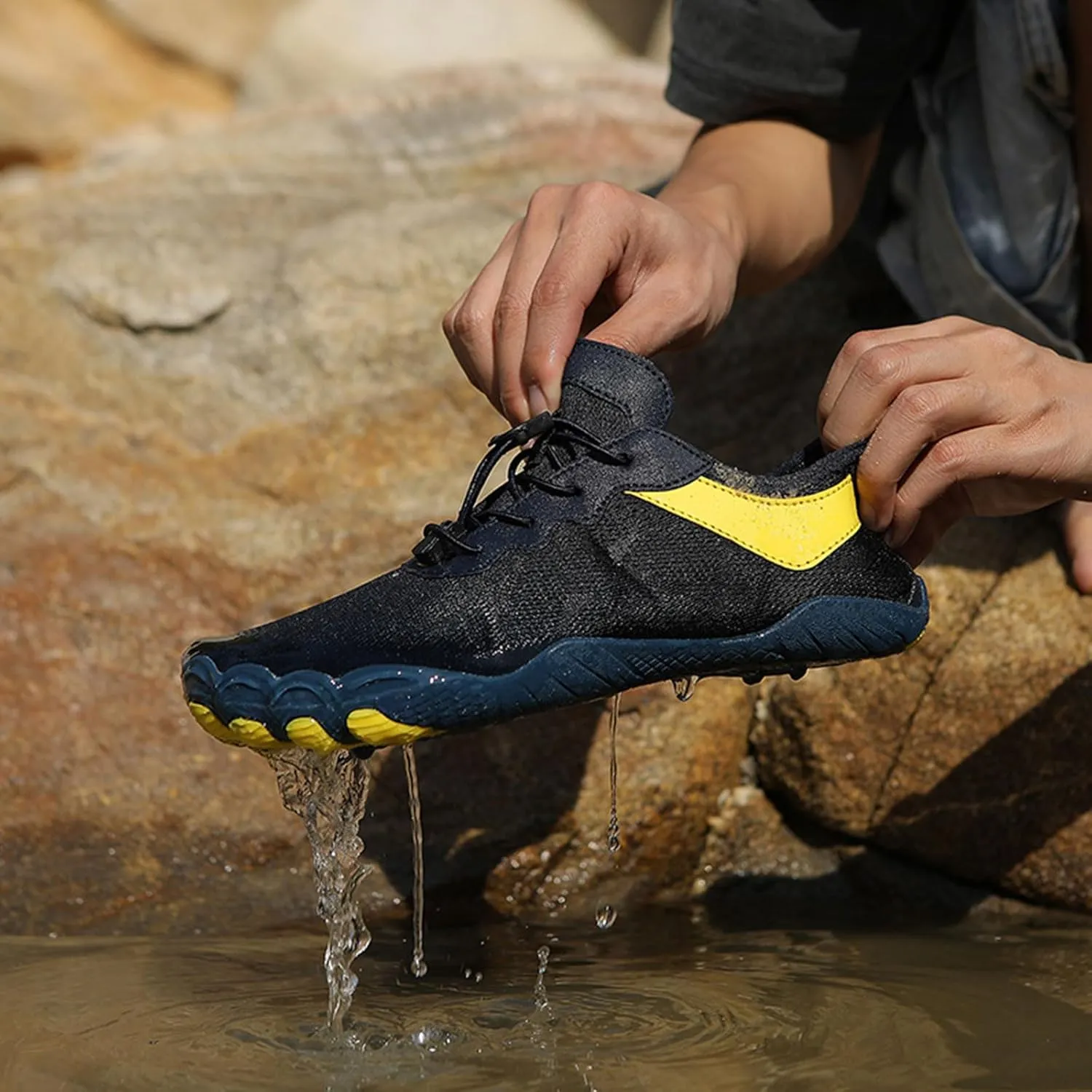 Hiking Footwear for Women Men Wide Toe Box&Healthy Swim Shoes,Outdoor Non-Slip&Zero Drop Fashion Running Barefoot,Quick Dry Breathable Waterproof Water Shoes,Lightweight Adjustable Barefoot Unisex
