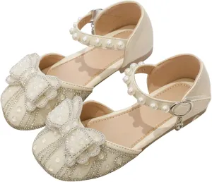 Jelly Sandals for Toddler Girls Girls Dress Shoes Bow Mary Jane Shoes Ballerina Toddler Girls Sandals Closed Toe