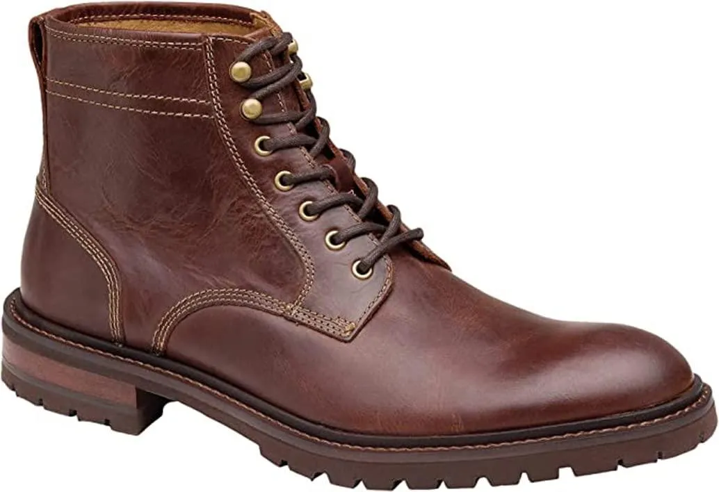 Johnston & Murphy Men's Barrett Size 10 Taupe Suede Plain Toe Boots