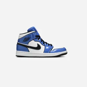 JORDAN 1 MID SIGNAL BLUE