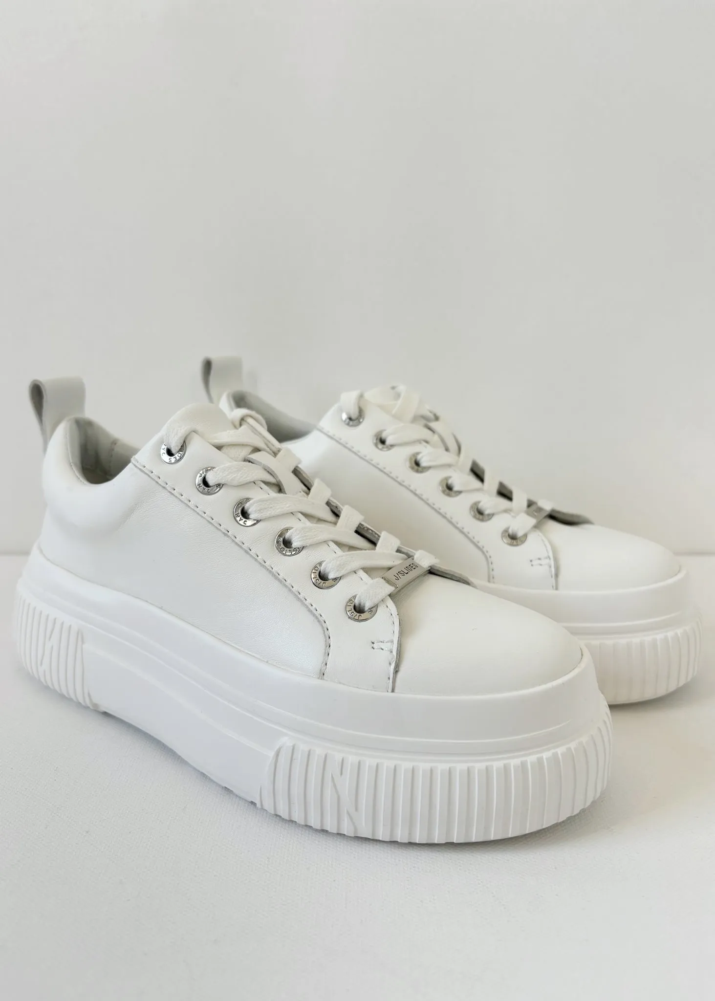 J/Slides West Sneakers - WHITE LEATHER