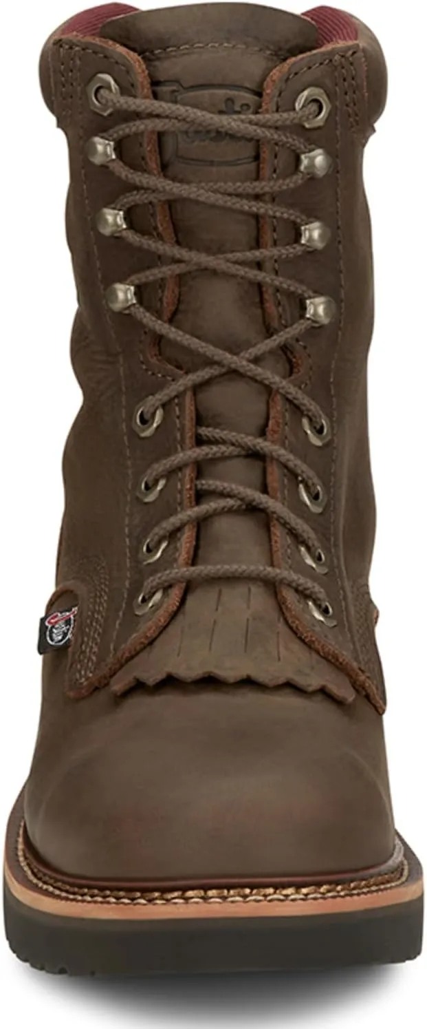 Justin Men's Rivot Lace-Up Work Boot Soft Toe - Ow440